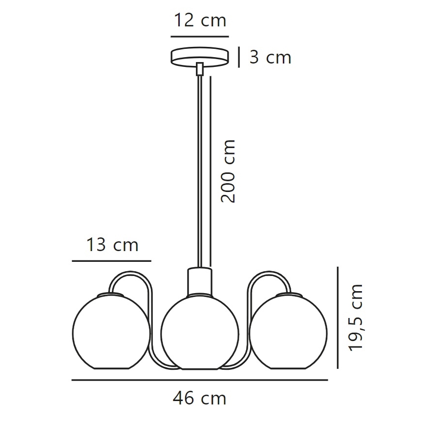 Nordlux - Lámpara colgante FRANCA 4xE14/40W/230V