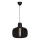 Nordlux - Lámpara colgante HAZO con cable 1xE27/60W/230V, negra