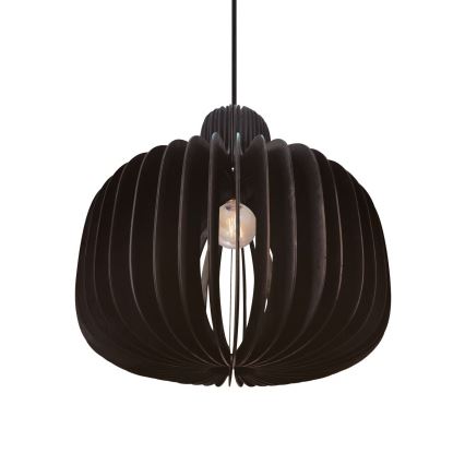 Nordlux - Lámpara colgante HAZO con cable 1xE27/60W/230V, negra