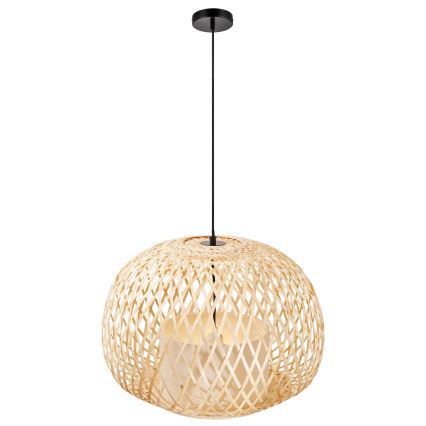 Nordlux - Lámpara colgante HISOKA 1xE27/40W/230V negro/bambú
