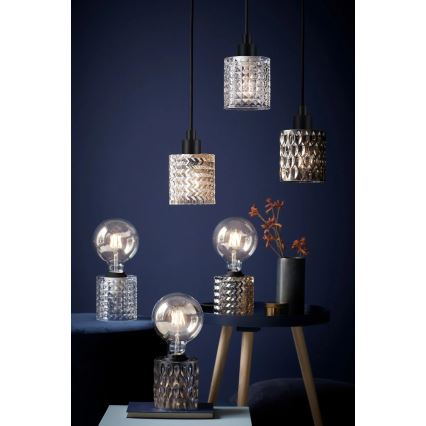 Nordlux - Lámpara colgante HOLLYWOOD 1xE27/60W/230V diá. 10,8 cm ahumado