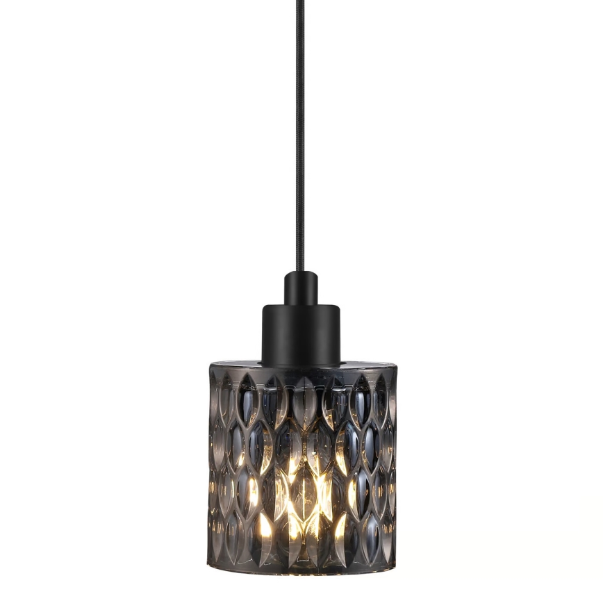 Nordlux - Lámpara colgante HOLLYWOOD 1xE27/60W/230V diá. 10,8 cm ahumado