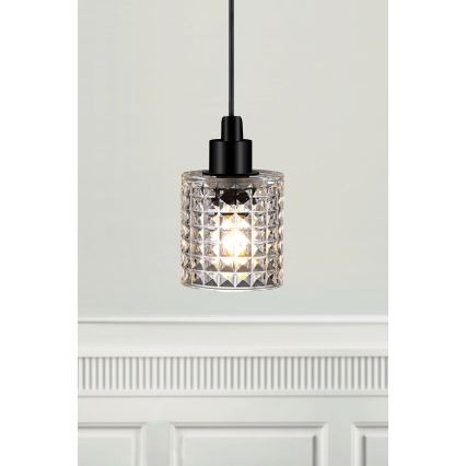 Nordlux - Lámpara colgante HOLLYWOOD 1xE27/60W/230V diá. 10,8 cm transparente