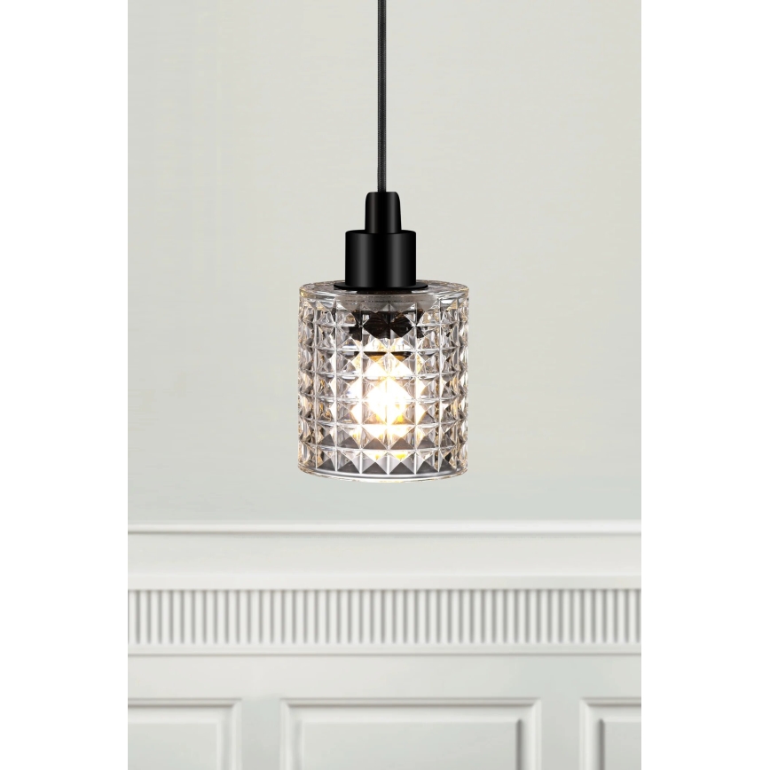 Nordlux - Lámpara colgante HOLLYWOOD 1xE27/60W/230V diá. 10,8 cm transparente