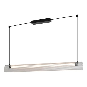Nordlux - Lámpara colgante LED regulable con cable ALIANI LED/20W/230V 3000K 100 cm negro/transparente