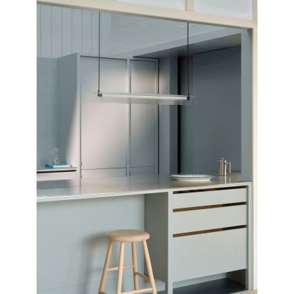 Nordlux - Lámpara colgante LED regulable con cable ALIANI LED/20W/230V 3000K negro/transparente