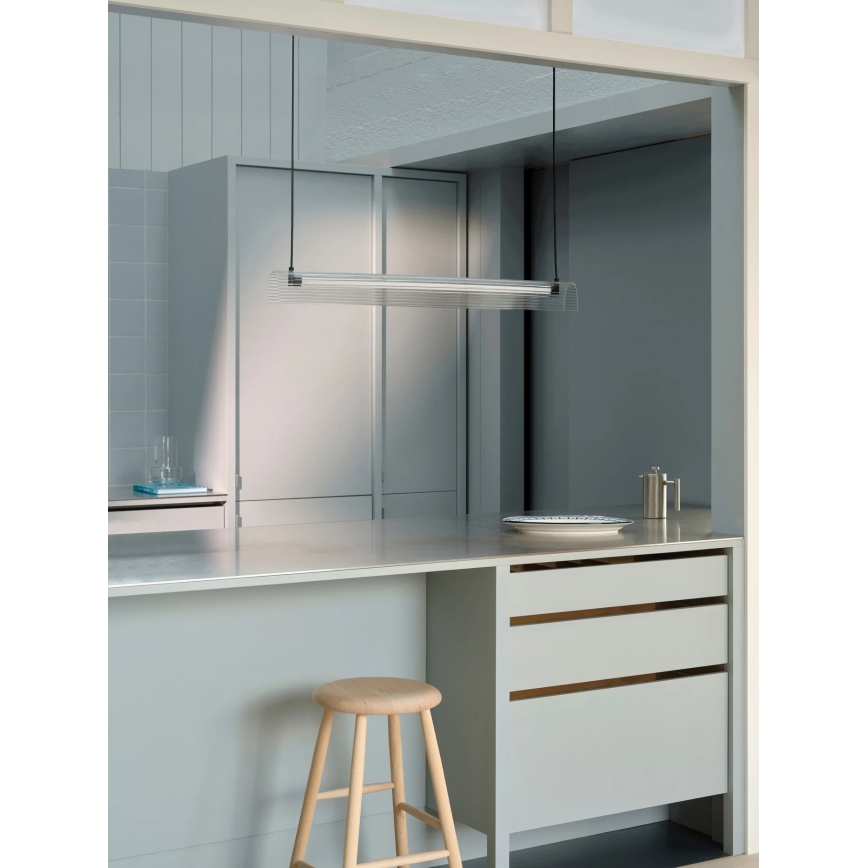 Nordlux - Lámpara colgante LED regulable con cable ALIANI LED/20W/230V 3000K negro/transparente