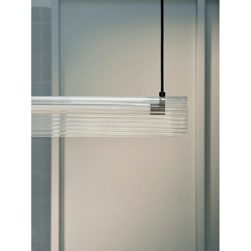 Nordlux - Lámpara colgante LED regulable con cable ALIANI LED/20W/230V 3000K negro/transparente