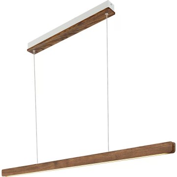Nordlux - Lámpara colgante LED regulable con cable ILGAS LED/47W/230V 3000K marrón/fresno 115 cm