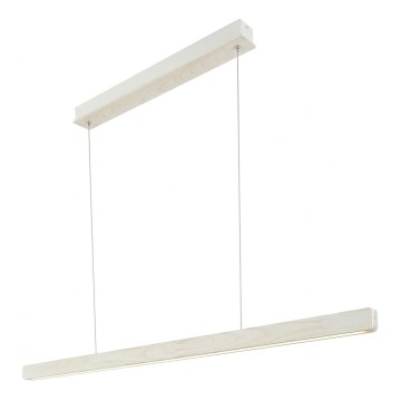 Nordlux - Lámpara colgante LED regulable ILGAS con cable LED/47W/230V 3000K blanco/fresno 115 cm