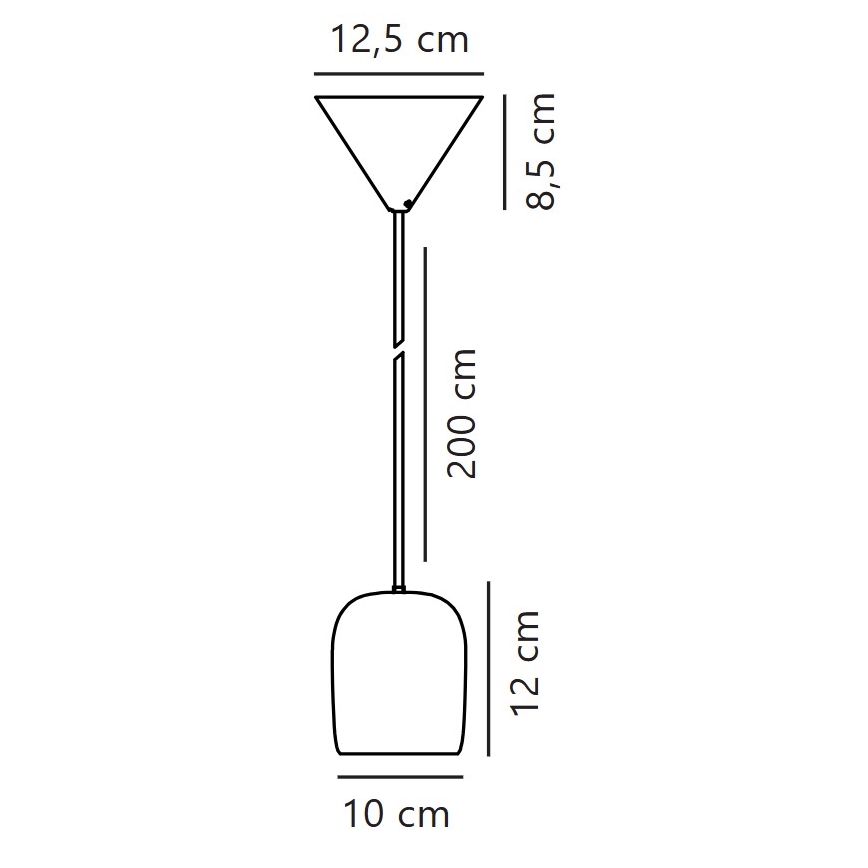 Nordlux - Lámpara colgante NOTTI 1xE27/25W/230V diá. 12,5 cm naranja