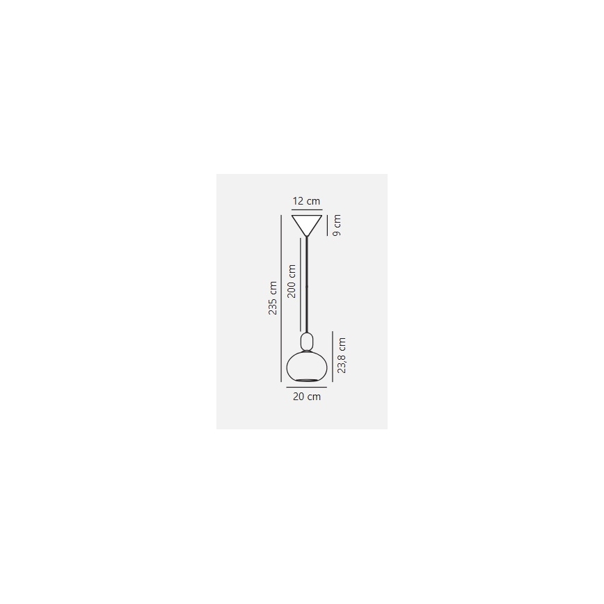 Nordlux - Lámpara colgante NOTTI 1xE27/40W/230V gris