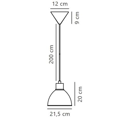 Nordlux - Lámpara colgante POP 1xE27/40W/230V antracita