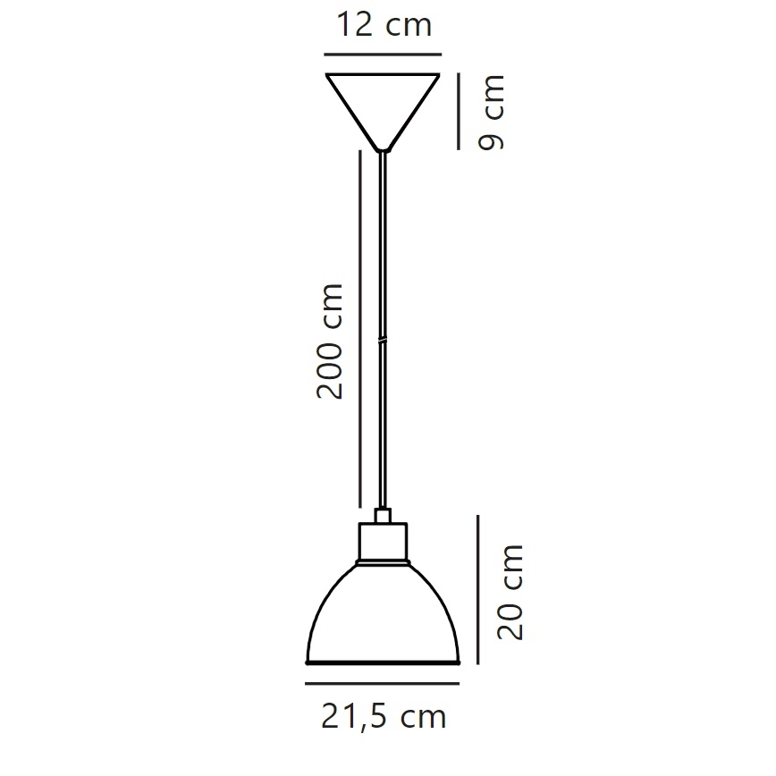Nordlux - Lámpara colgante POP 1xE27/40W/230V menta