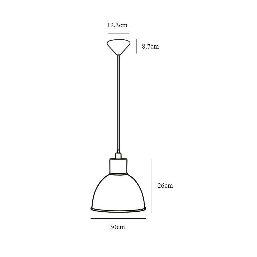 Nordlux - Lámpara colgante POP 1xE27/60W/230V negro