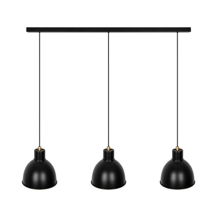 Nordlux - Lámpara colgante POP 3xE27/40W/230V negro/dorado