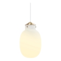 Nordlux - Lámpara colgante RAITO 1xE27/25W/230V latón/blanco