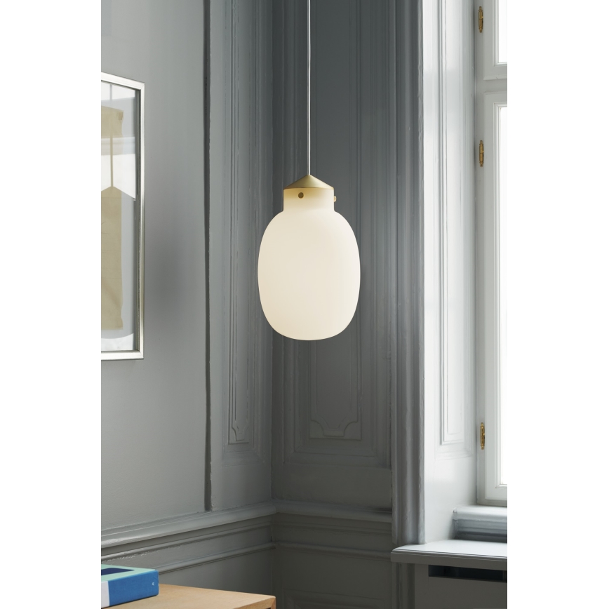 Nordlux - Lámpara colgante RAITO 1xE27/25W/230V latón/blanco