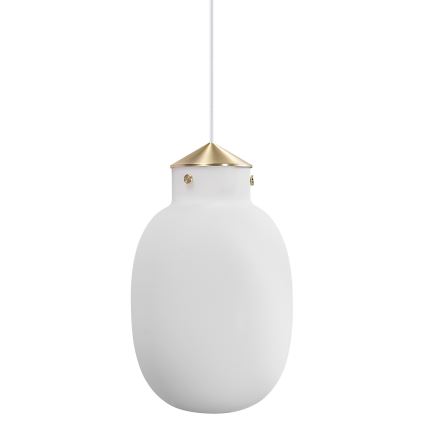 Nordlux - Lámpara colgante RAITO 1xE27/25W/230V latón/blanco