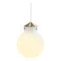 Nordlux - Lámpara colgante RAITO 1xE27/25W/230V latón/blanco