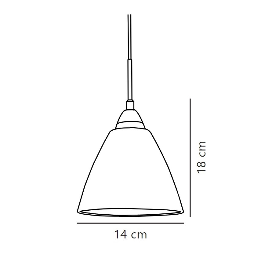 Nordlux - Lámpara colgante READ 1xE14/40W/230V cromo brillante