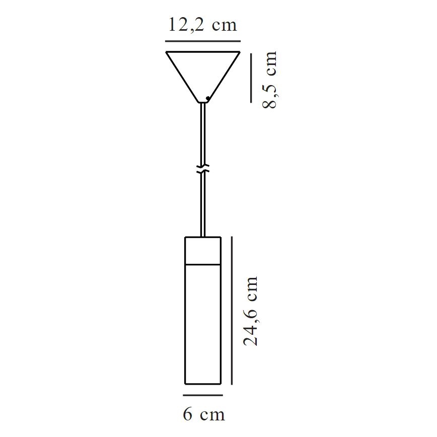 Nordlux - Lámpara colgante TILO 1xGU10/15W/230V negro