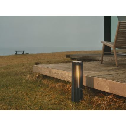 Nordlux - Lámpara de exterior ALUDRA 1xE27/15W/230V IP44 antracita 45,4 cm