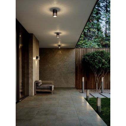Nordlux - Lámpara de exterior ALUDRA 1xE27/15W/230V IP44 antracita 45,4 cm