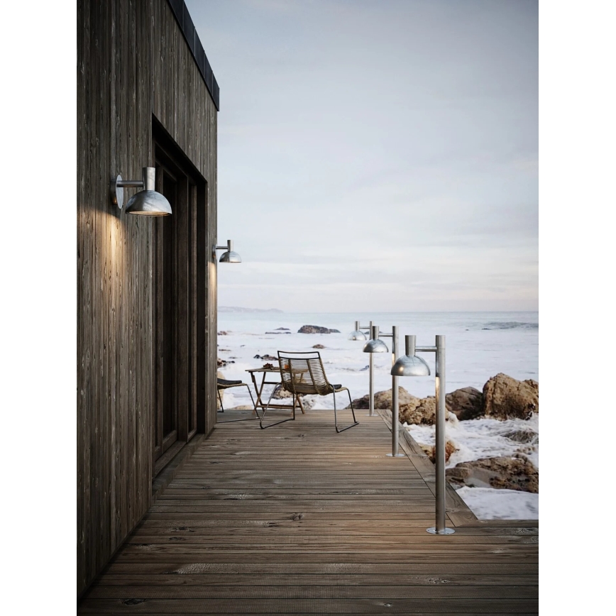 Nordlux - Lámpara de exterior ARKI 1xE27/20W/230V IP54 100 cm plata