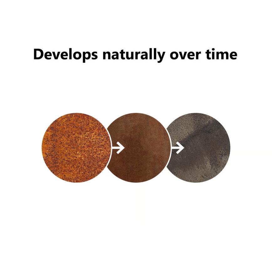 Nordlux - Lámpara de exterior HELIX 1xGU10/8W/230V IP44 en acabado óxido 80 cm