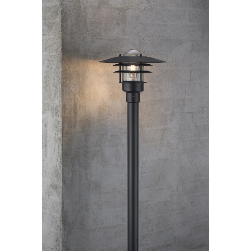 Nordlux - Lámpara de exterior LONSTRUP 1xE27/60W/230V IP44 negro 116 cm