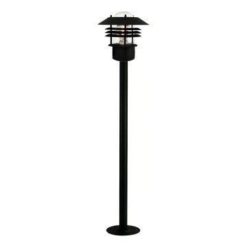 Nordlux - Lámpara de exterior VEJERS 1xE27/60W/230V IP54 negra 92 cm