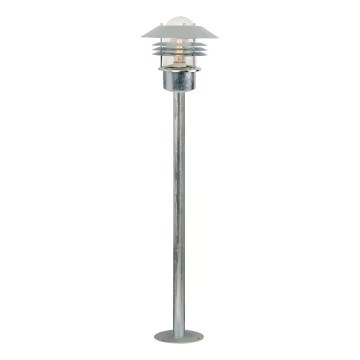Nordlux - Lámpara de exterior VEJERS 1xE27/60W/230V IP54 plateada 92 cm