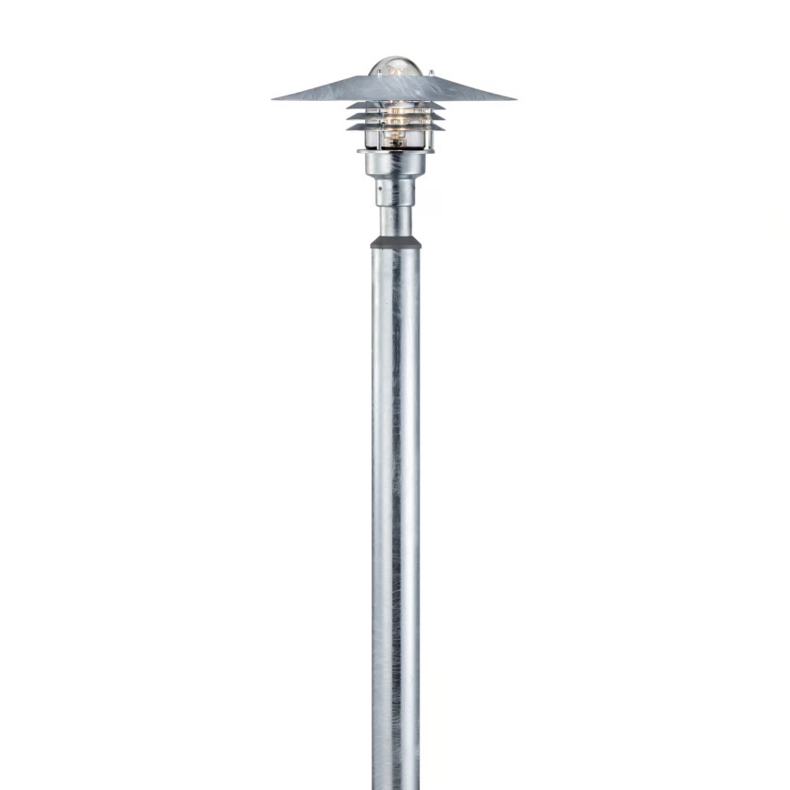 Nordlux - Lámpara de exterior VEJERS 1xE27/60W/230V IP54 plateada