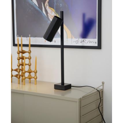 Nordlux - Lámpara de mesa ALANIS 1xGU10/15W/230V negro