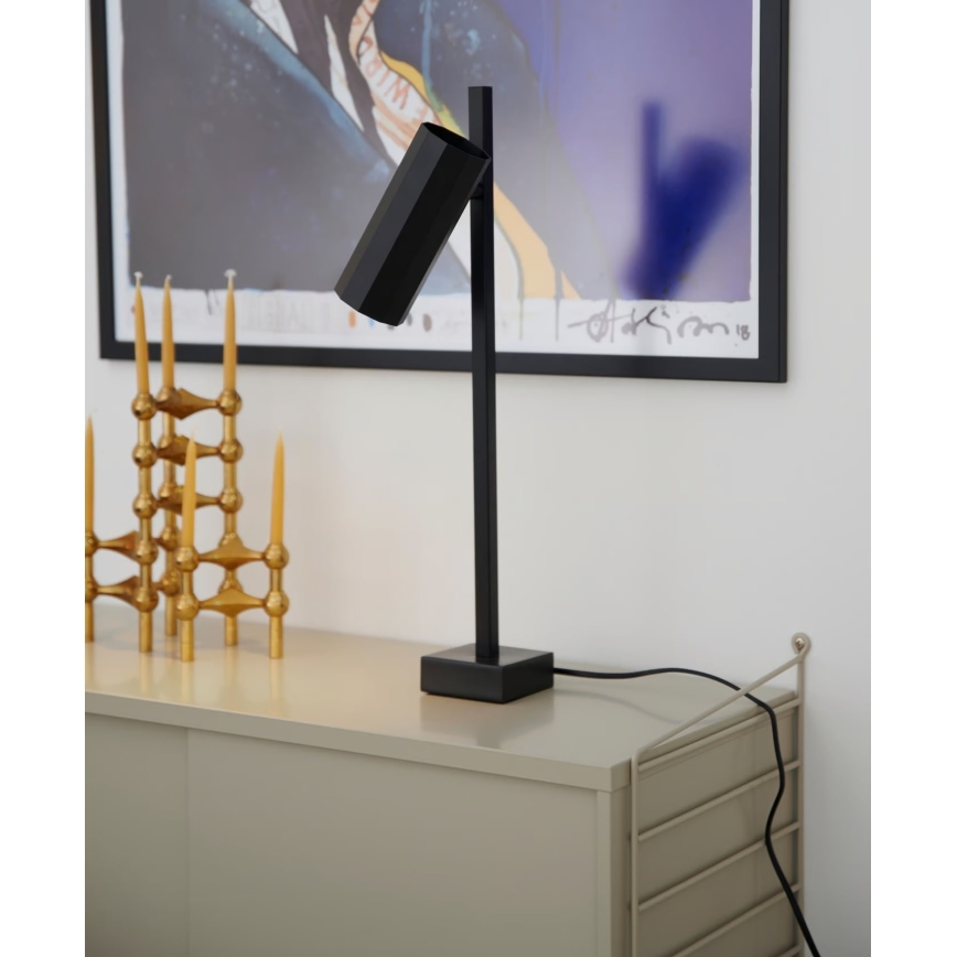 Nordlux - Lámpara de mesa ALANIS 1xGU10/15W/230V negro
