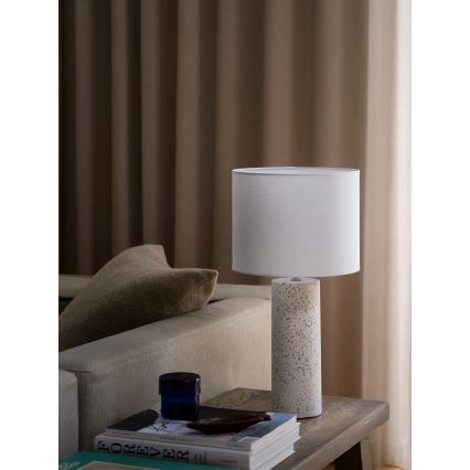 Nordlux - Lámpara de mesa ANTIGA 1xE27/60W/230V blanca