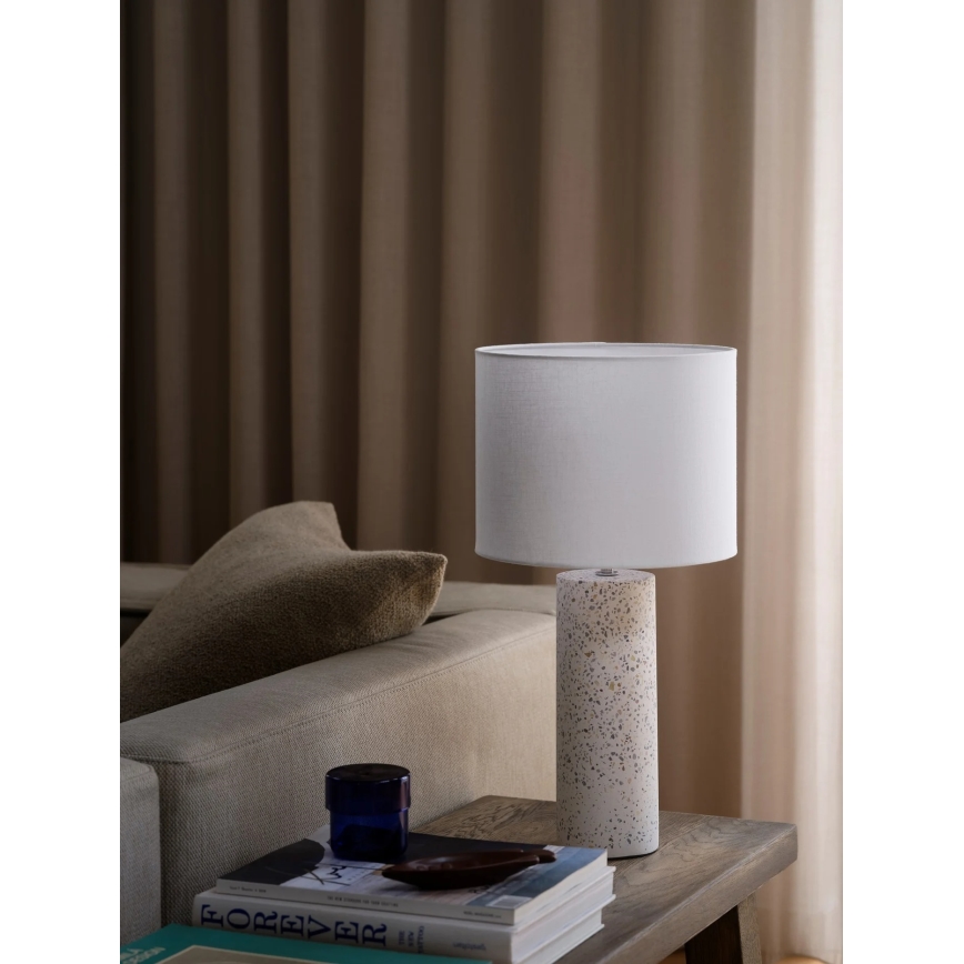 Nordlux - Lámpara de mesa ANTIGA 1xE27/60W/230V blanca