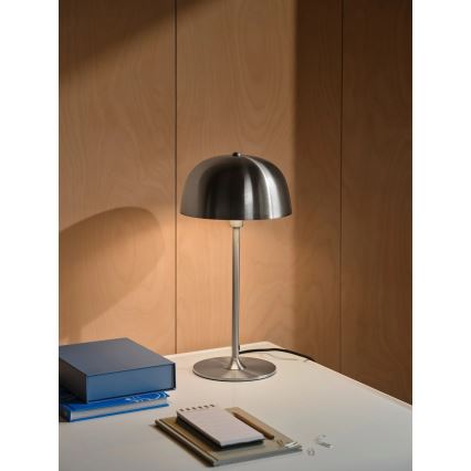 Nordlux - Lámpara de mesa CERA 1xE14/40W/230V cromo mate