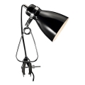 Nordlux - Lámpara de mesa con clip CYCLONE 1xE14/15W/230V negro