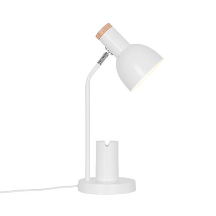 Nordlux - Lámpara de mesa DEVONE 1xE27/15W/230V blanca