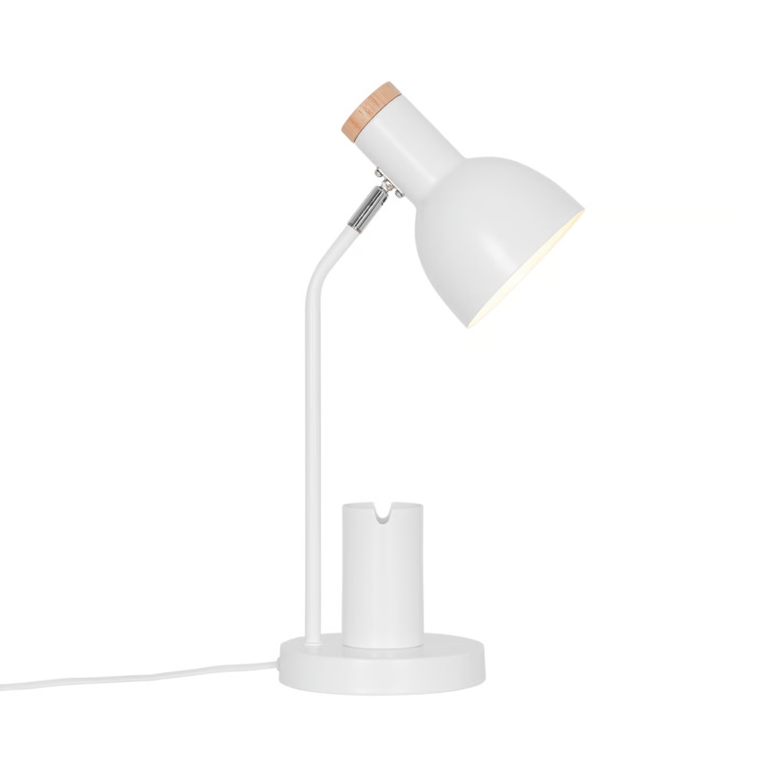 Nordlux - Lámpara de mesa DEVONE 1xE27/15W/230V blanca