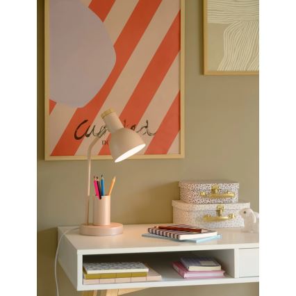 Nordlux - Lámpara de mesa DEVONE 1xE27/15W/230V rosa