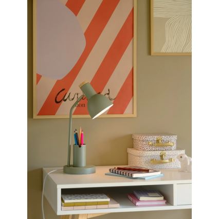 Nordlux - Lámpara de mesa DEVONE 1xE27/15W/230V verde