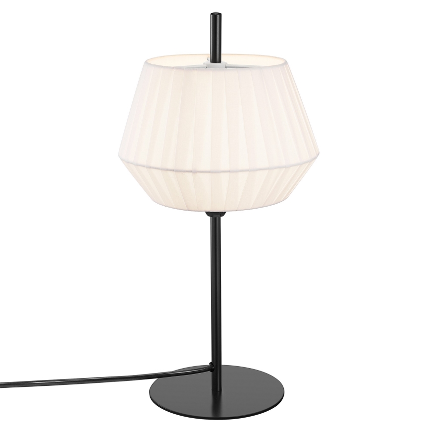 Nordlux - Lámpara de mesa DICTE 1xE14/40W/230V blanco/negro