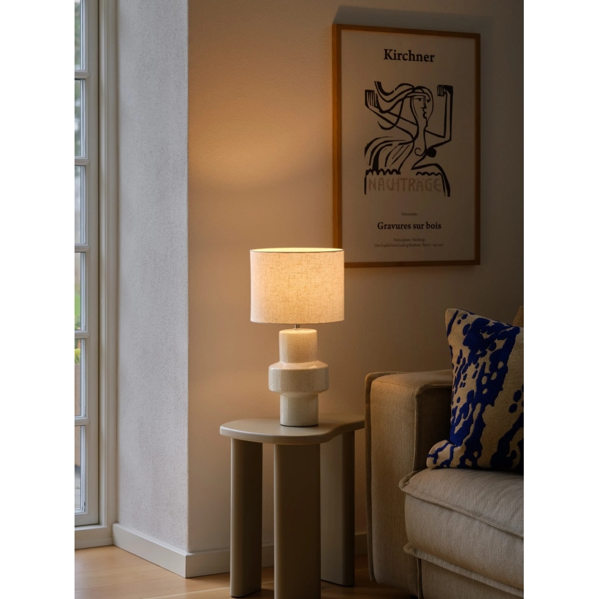 Nordlux - Lámpara de mesa DUGAN 1xE14/40W/230V beige