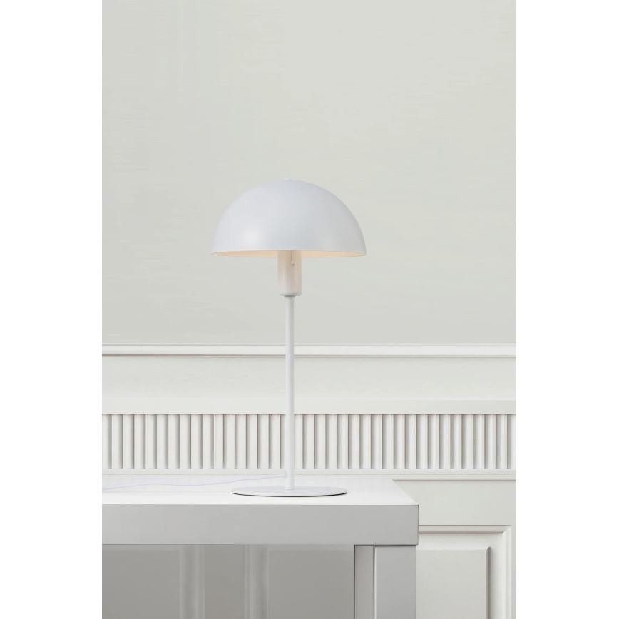 Nordlux - Lámpara de mesa ELLEN 1xE14/40W/230V blanco