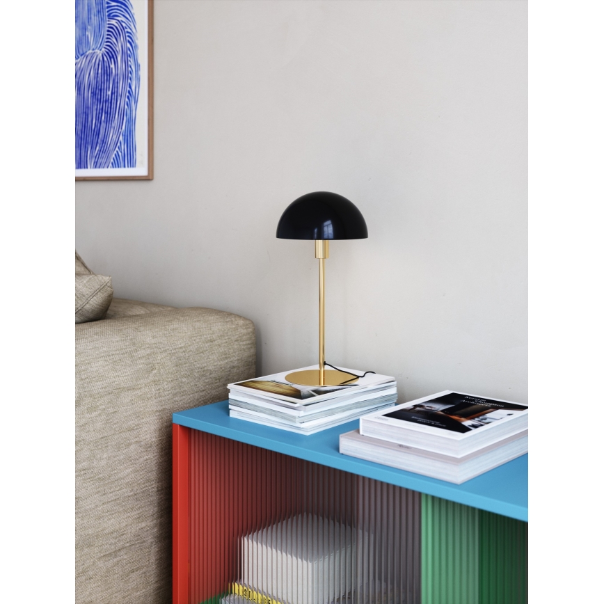 Nordlux - Lámpara de mesa ELLEN 1xE14/40W/230V dorado/negro
