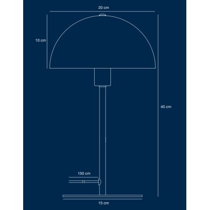 Nordlux - Lámpara de mesa ELLEN 1xE14/40W/230V dorado/negro