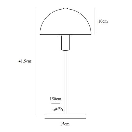 Nordlux - Lámpara de mesa ELLEN 1xE14/40W/230V
